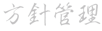 Japanese characters for Hoshin Kanri